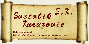 Svetolik Kuruzović vizit kartica